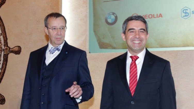 Президентът на Естония Тоомас Хендрик Илвес се срещна с Росен Плевнелиев. Снимка: БТА