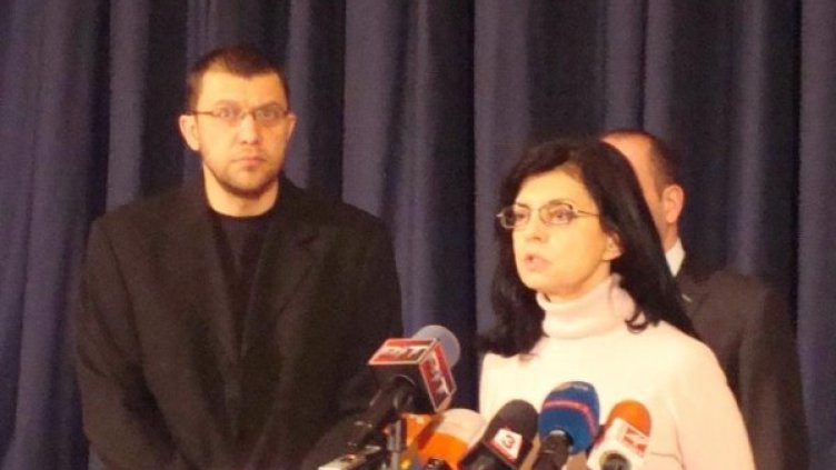 Пресконференцията, Меглена Кунева. Снимка: Движение България на гражданите