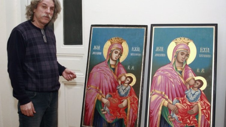 Реставраторът Константин Угринов. Снимка: БТА