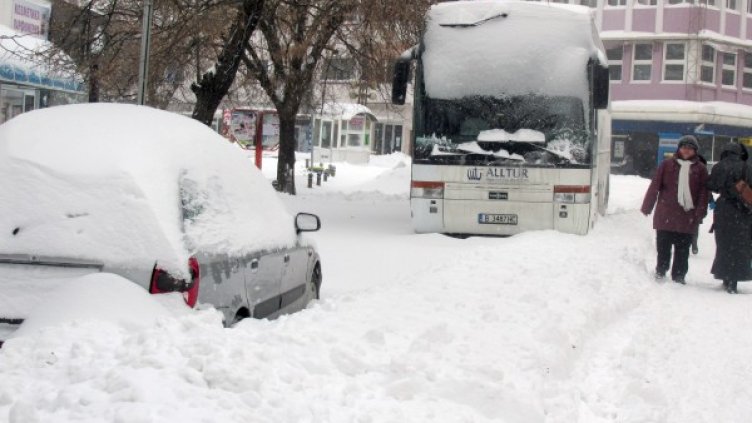 Зимната обстановка в Силистра. Снимка: БТА