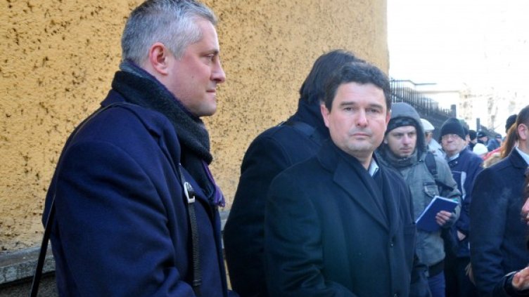 Божидар Лукарски и Найден Зеленогорски от реформаторите при СУ. Снимка: Булфото