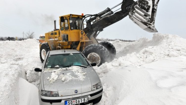 Най-тежка е обстановката в Северозападна Сърбия. Снимка: БТА