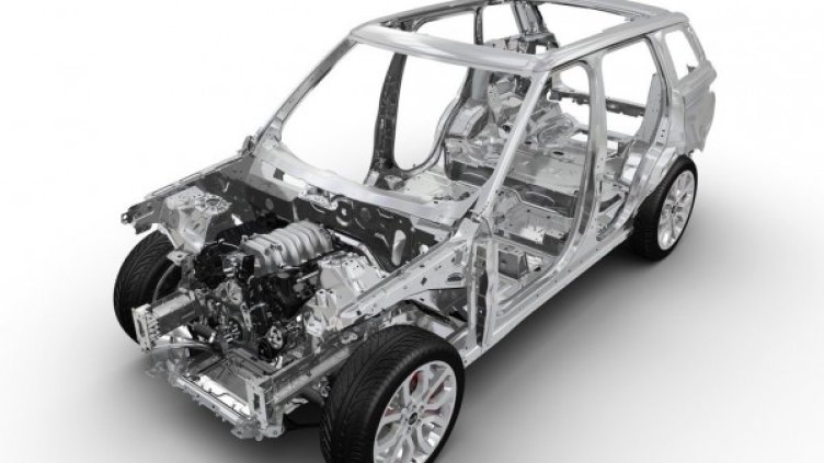 Алуминиевата конструкция на Range Rover Sport. Снимка: Land Rover