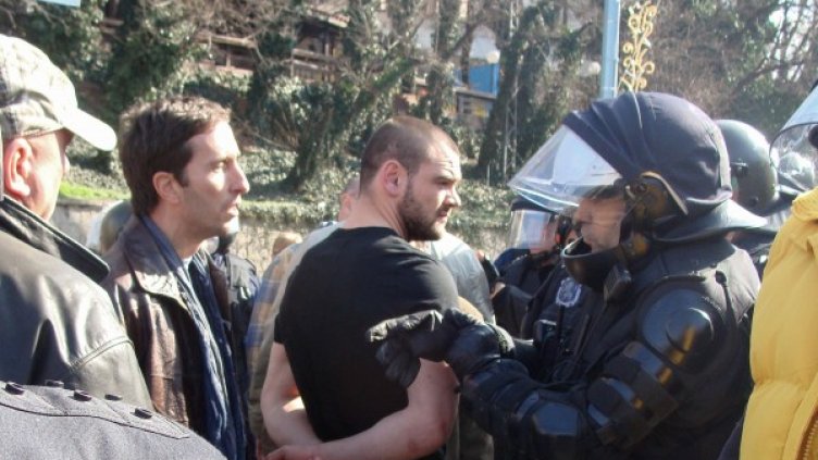 Петъчните сблъсъци в Пловдив. Снимка, архив: БУлфото