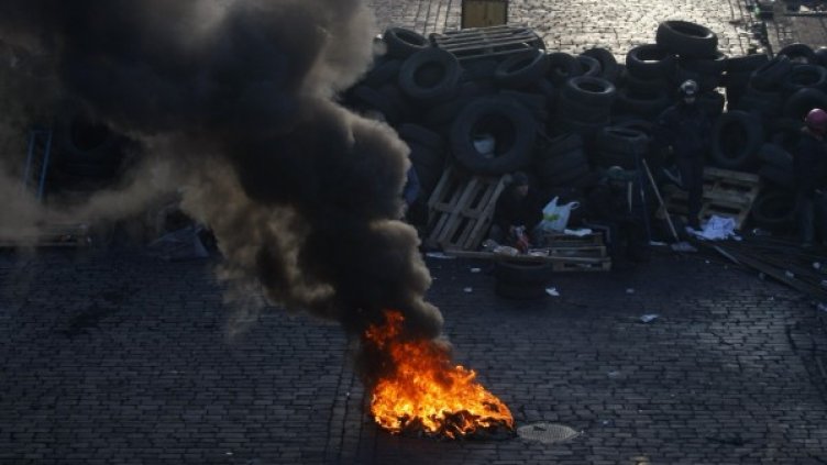 Протестите в Украйна. Снимка БТА