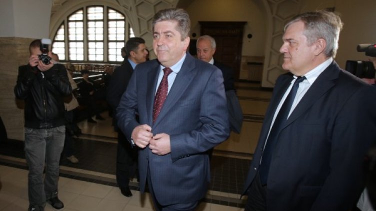 Георги Първанов и Румен Петков във Военния съд. Снимка БТА