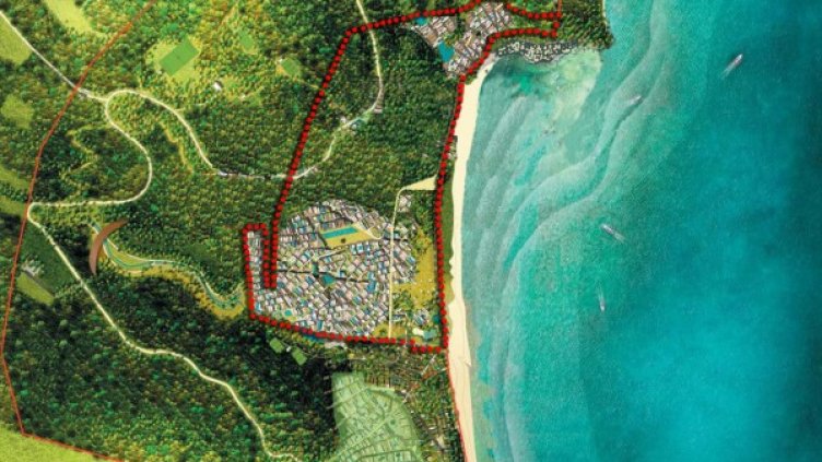 Идейният проект за ваканционно селище на Карадере. Снимка: "Мадара Юръп"