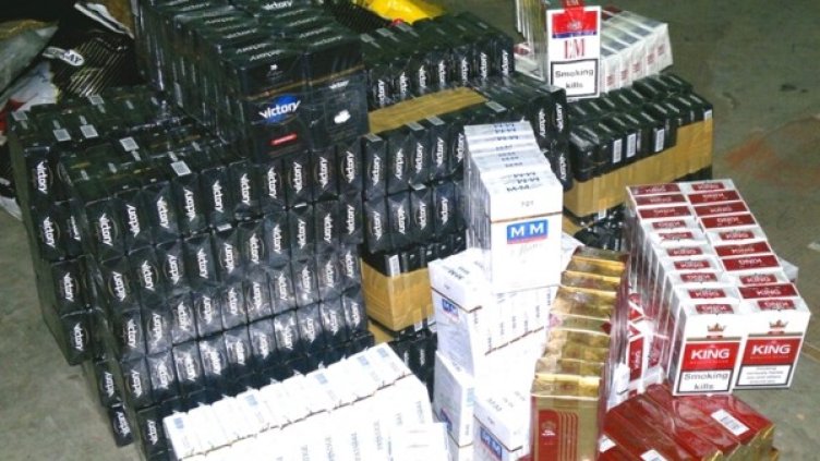 Задържаните цигари. Снимка: Агенция "Митници"