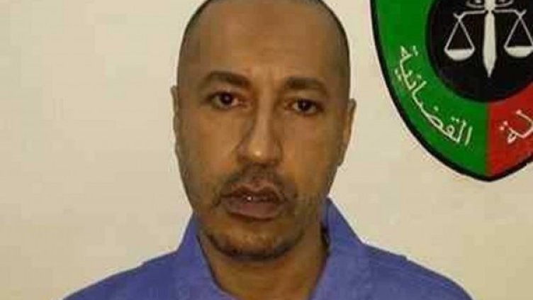 Саади Кадафи в затворническата си униформа. Снимка: Reuters