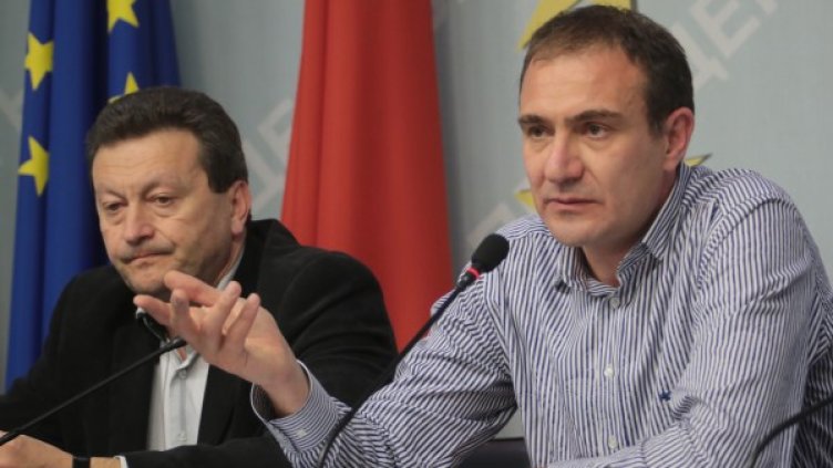 Борислав Гуцанов (д) и Таско Ерменков Снимка: БСП