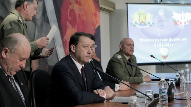 Ангел Найденов по време на видеоконферентната връзка. Снимка БТА