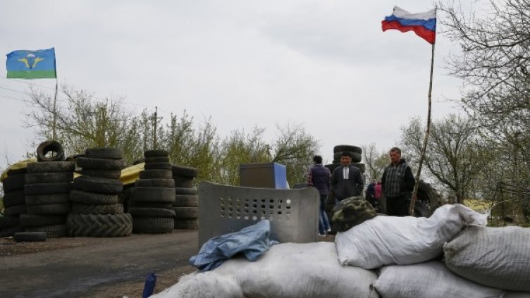 Нападнатият пункт. Снимка: Reuters