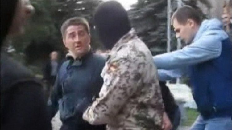 Володомир Рибак /ляво/. Снимка: Reuters