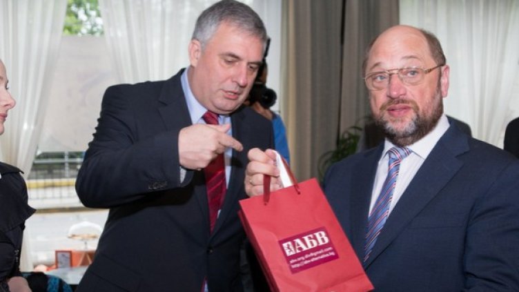 Ивайло Калфин и Мартин Шулц. Снимка: АБВ