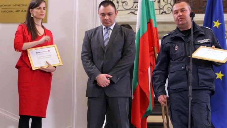 Светлозар Лазаров на церемонията за награждаване на "Достойните българи". Снимка БТА