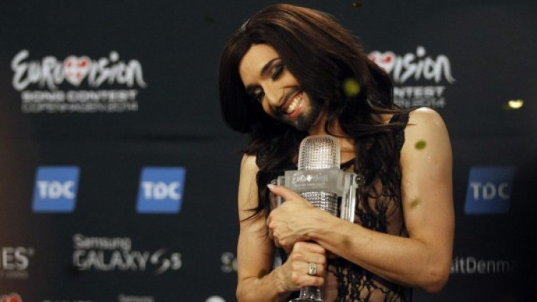 Победителят  в Евровизия 2014 г. Кончита Вурст. Снимка: Reuters