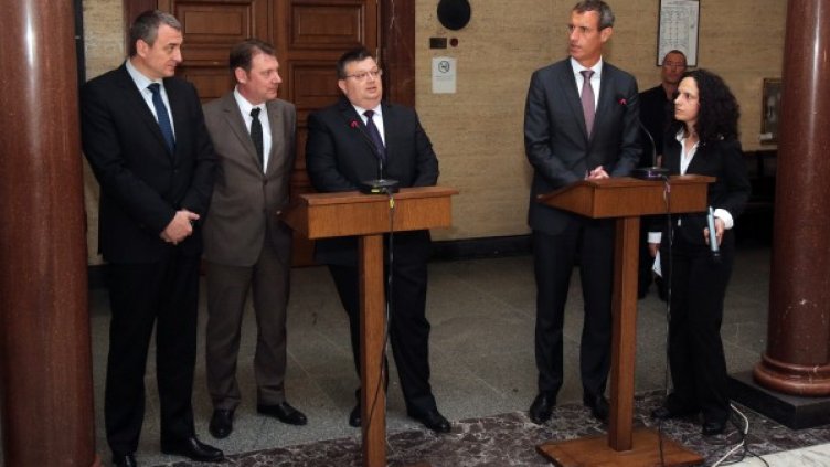 Срещата с директора на Европол Робърт Уейнрайт. Снимка: БТА