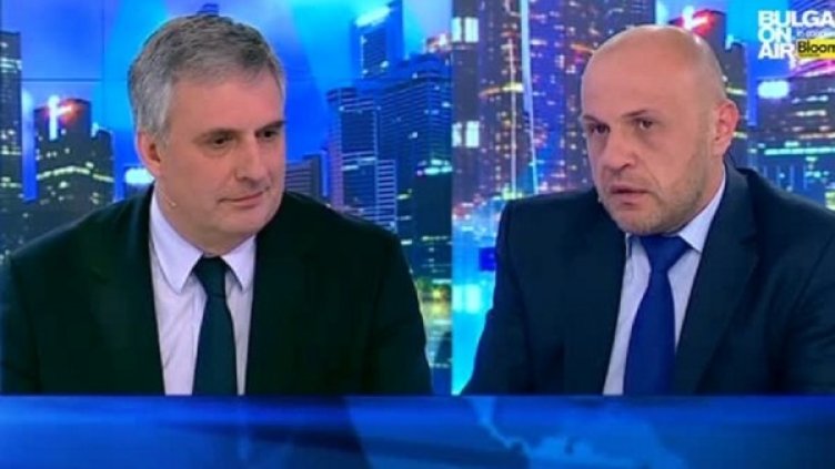 Ивайло Калфин (АБВ), Томислав Дончев (ГЕРБ) Снимка: Bulgaria On Air