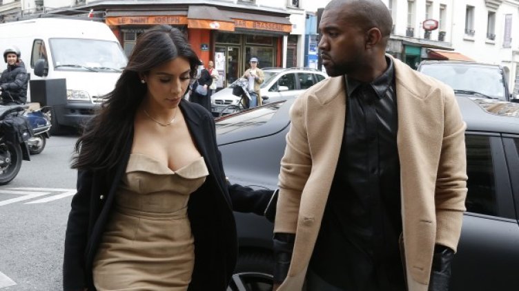 Ким и Кание в Париж. Снимка: Reuters