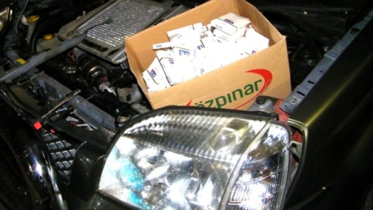 Откритите цигари на Малко Търново. Снимка: Агенция "Митници"