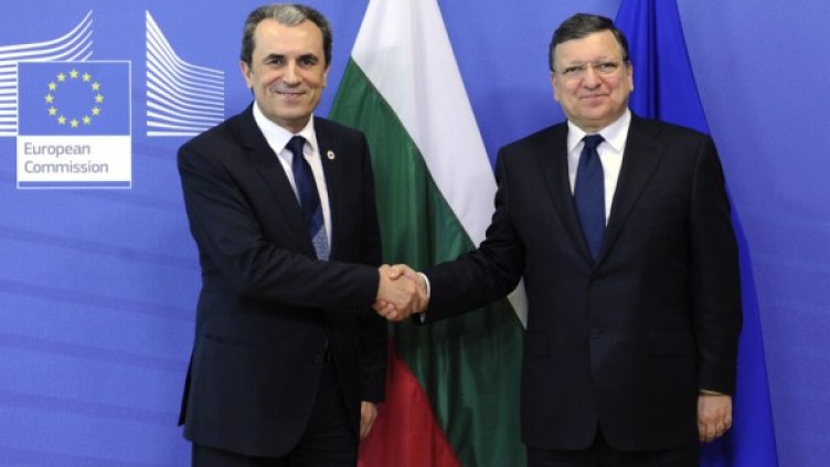 Пламен Орешарски и Жозе Барозу. Снимка: БТА