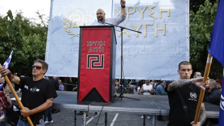 Митинг на "Златна Зора". източник: Reuters