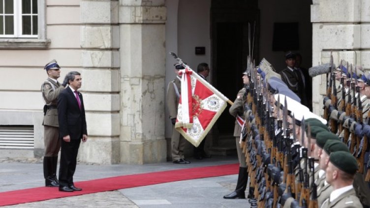 Президентът Росен Плевнелиев на форума във Варшава. Снимка БТА