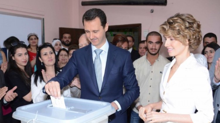 Башар Асад и съпругата му Асма. Снимка: Reuters