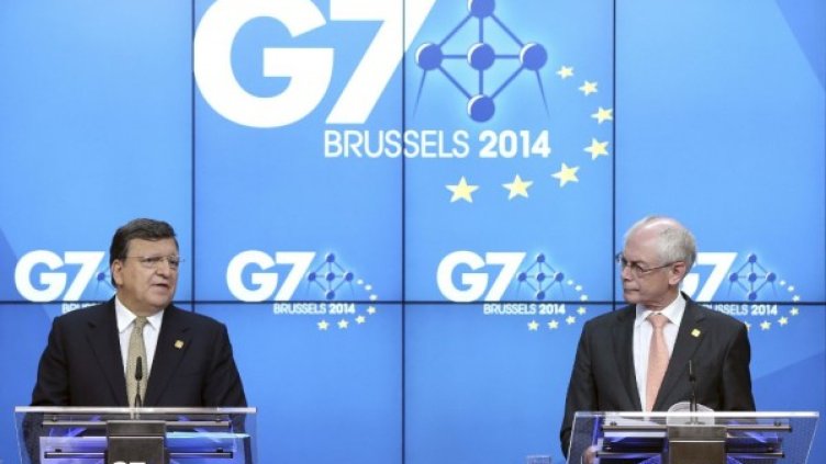 Жозе Барозу и Херман ван Ромпой. Снимка: Reuters