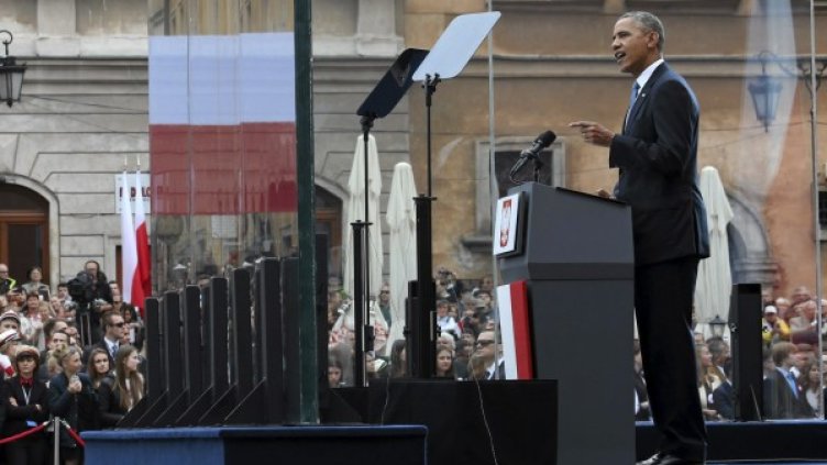 Барак Обама на посещението си в Полша, Снимка: Reuters