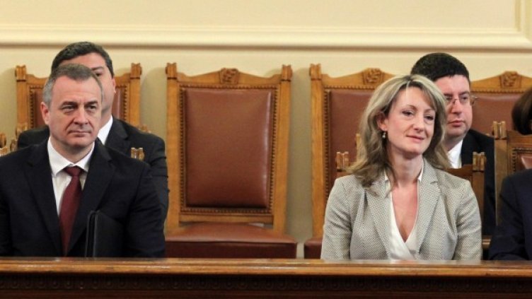 Йовчев и Златанова - отличниците в кабинета. Снимка: Булфото