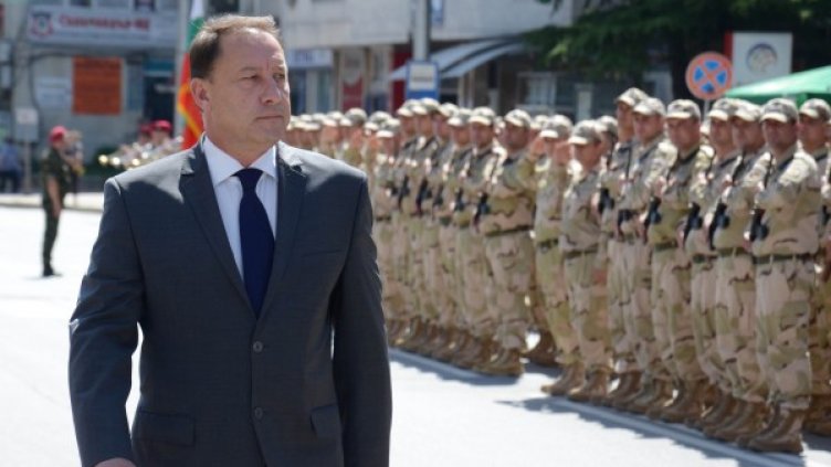 Ангел Найденов в Казанлък. Снимка БТА