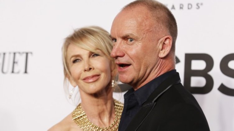 Стинг със съпругата си Труди. Снимка: Reuters