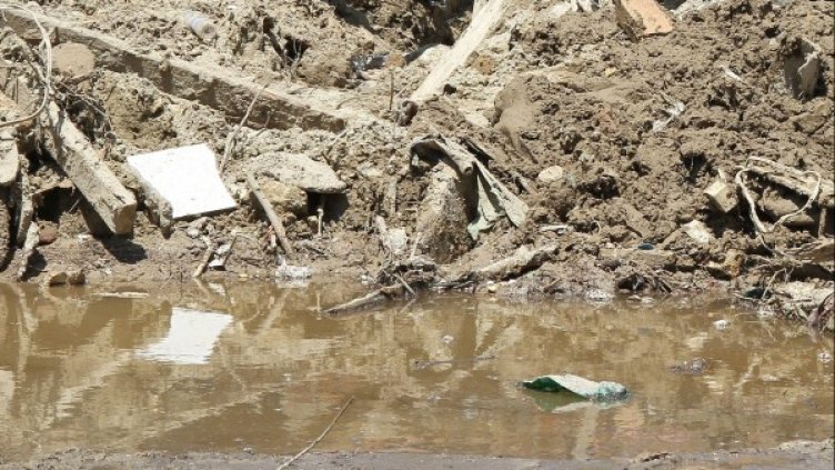 Мястото, където е открит трупът на детето във Варна. Снимка Булфото