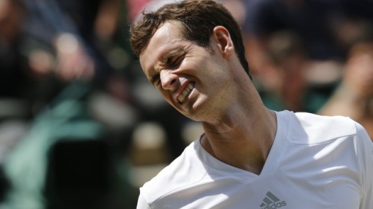 Анди Мъри по време на тенис мача. Снимка: Ройтерс