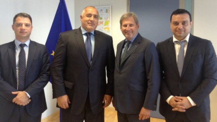 Борисов се срещна с Йоханес Хан. Снимка: ГЕРБ