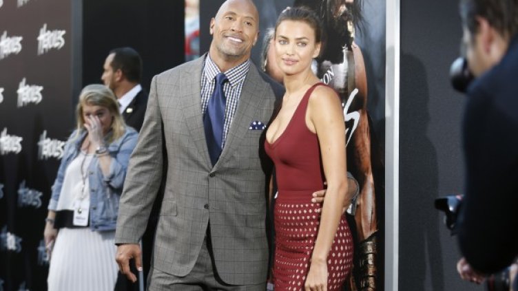 Дуейн Джонсън и Ирина Шейк, Снимка: Reuters