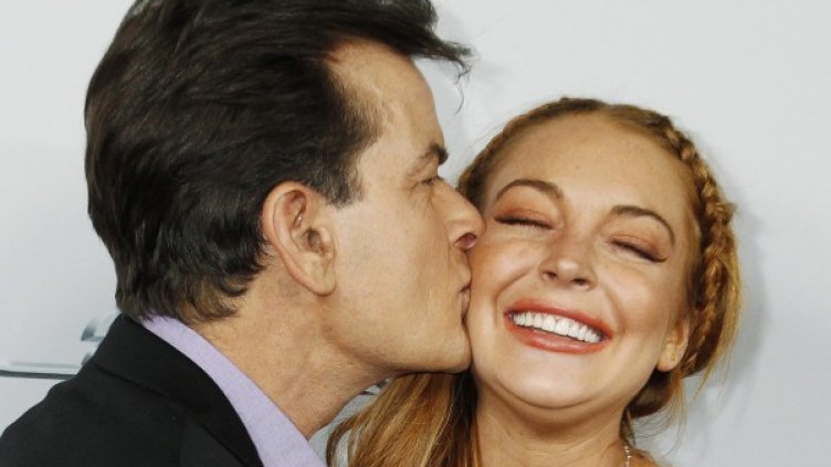 Чарли Шийн е приятел с Линдзи. Снимка: Reuters