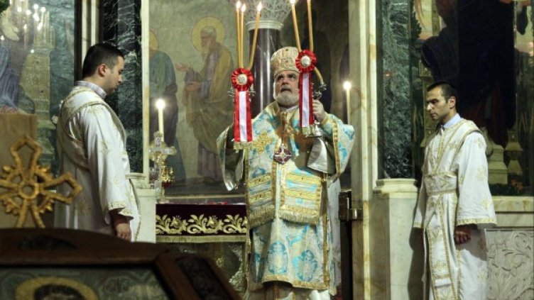 Молебенът в патриаршеската катедрала "Св. Александър Невски". Снимка БТА
