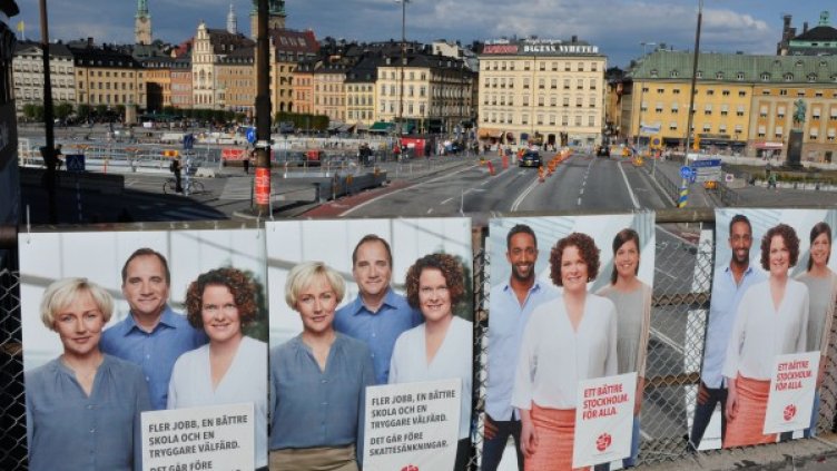 Предизборната кампания в Швеция. Снимка БТА