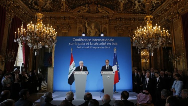 Фуад Масум и Франсоа Оланд. Снимка: Reuters