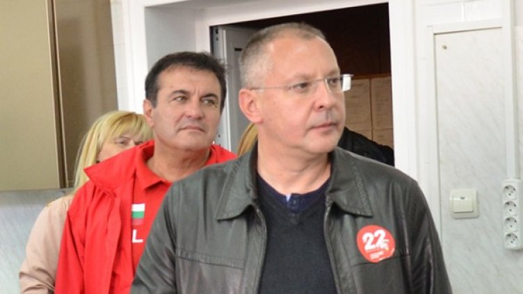 Сергей Станишев по време на предизборната кампания. Снимка: БТА