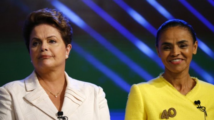 Дилма Русеф и основната й опонентка Марина Силва. Снимка: Reuters