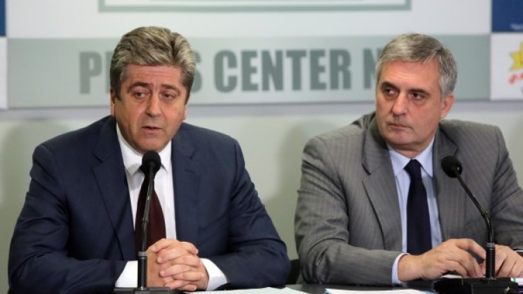 Георги Първанов и Ивайло Калфин. Снимка: БТА