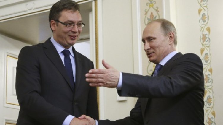 Алексанъдр Вучич и Владимир Путин. Снимка: архив, Reuters