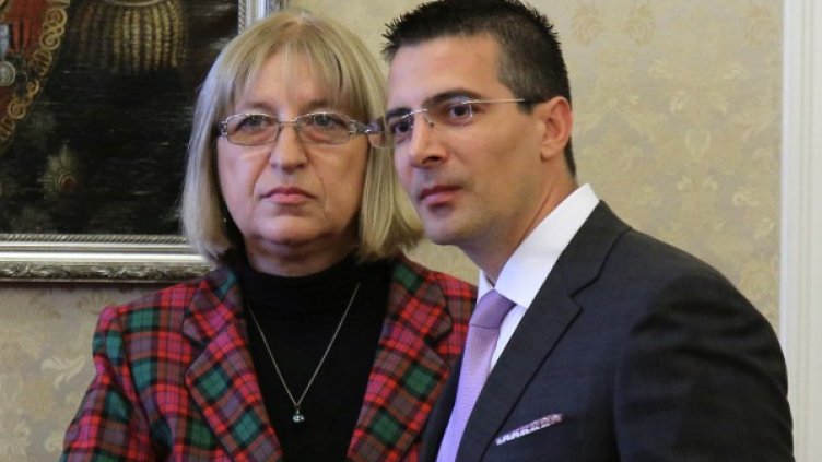 Цецка Цачева и Свелин Танчев Снимка: БТА