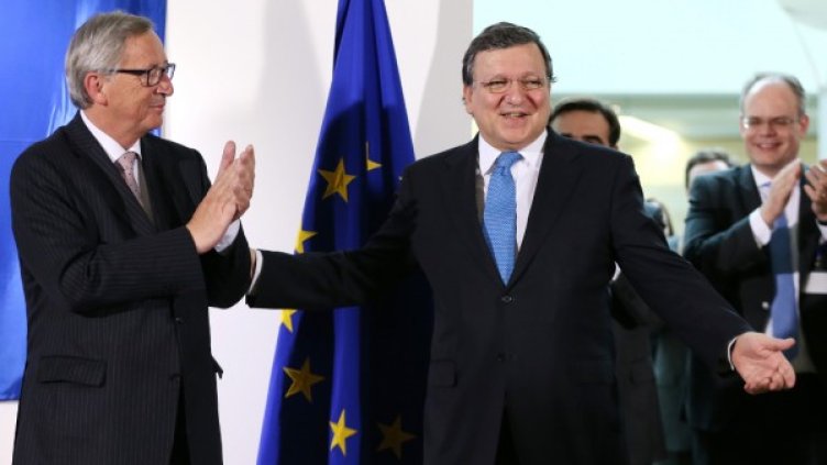 Жан-Клод Юнкер и Жозе Барозу. Снимка: Reuters