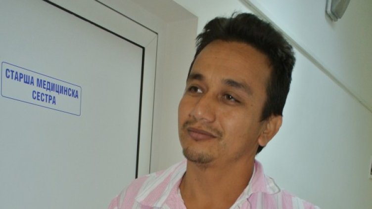 Един от пострадалите чужденци при боя в Харманли. Снимка БТА