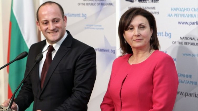 Радан Кънев и Румяна Бъчварова Снимка: БТА