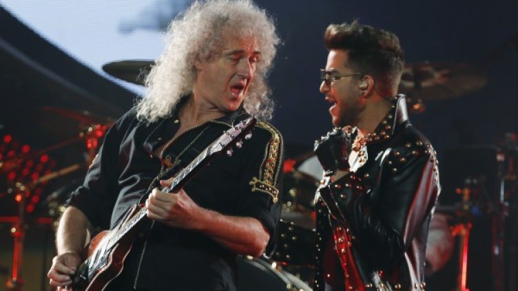 Брайън Мей и Адам Ламбърт. Снимка: Reuters